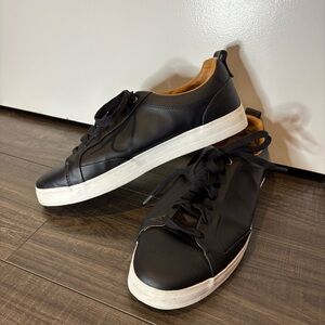 Men’s Zara Black Lace Up Shoes Size EU 42 Minimalist Casual Shoes Low-Top